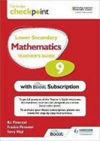 Image of Lower Secondary Mathematics 9: Teacher's Guide